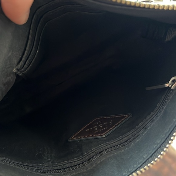 FOSSIL Dawson Black & White Polka Dot Canvas Crossbody Purse Shoulder Bag - Picture 4 of 4